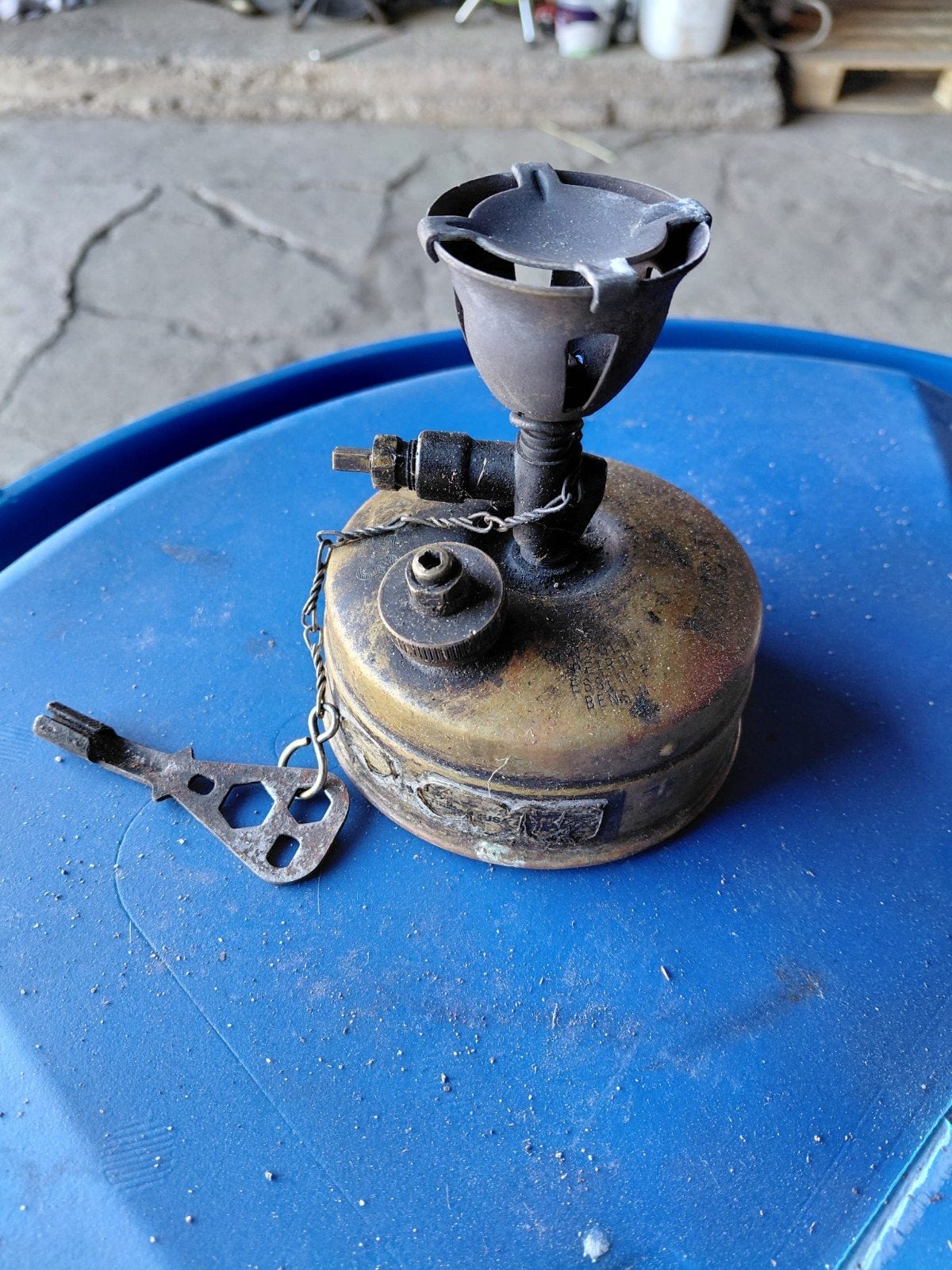 antieke camping gasbrander, Antiek en Kunst, Ophalen of Verzenden