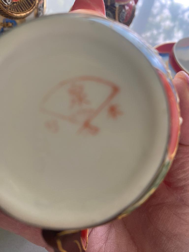 Antiek porseleinen japans thee servies, Ophalen