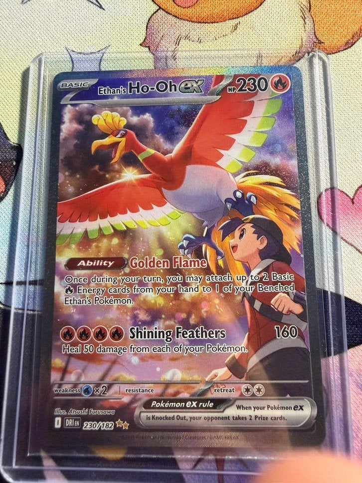 Destined Rivals Ethans Ho-oh, Hobby en Vrije tijd, Verzamelkaartspellen | Pokémon, Ophalen of Verzenden, Zo goed als nieuw