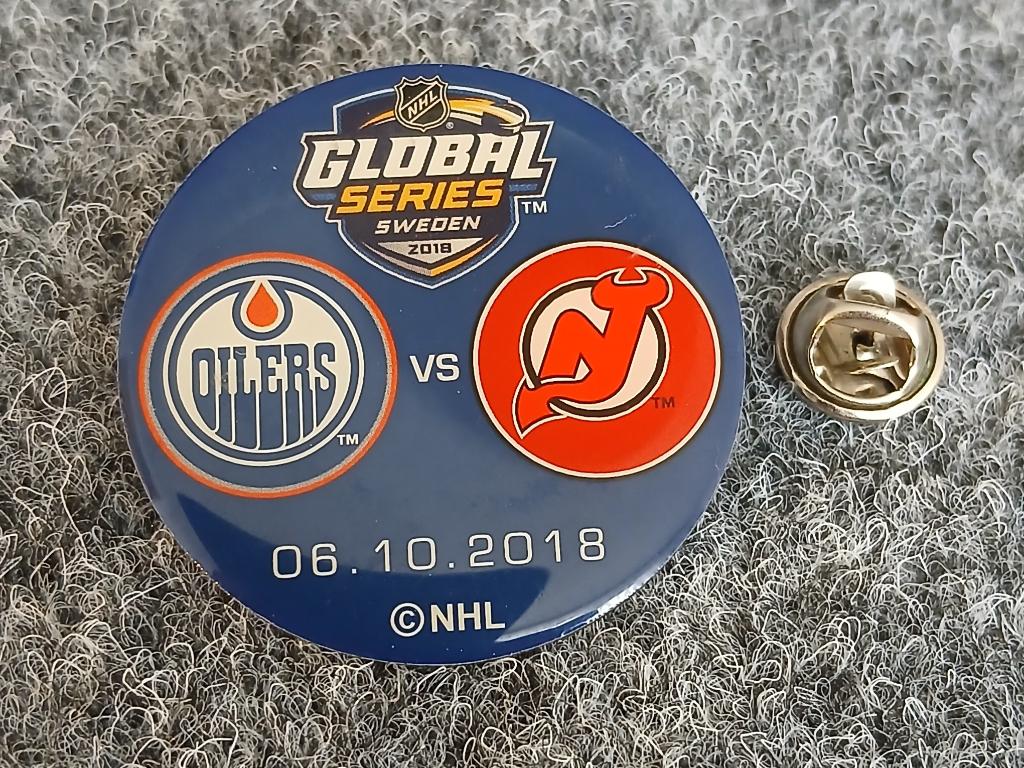 Globalseries Sweden2018 Edmonton Oilers vs New Jersey Devils, Sport en Fitness, IJshockey, Ophalen of Verzenden, Gebruikt, Overige typen