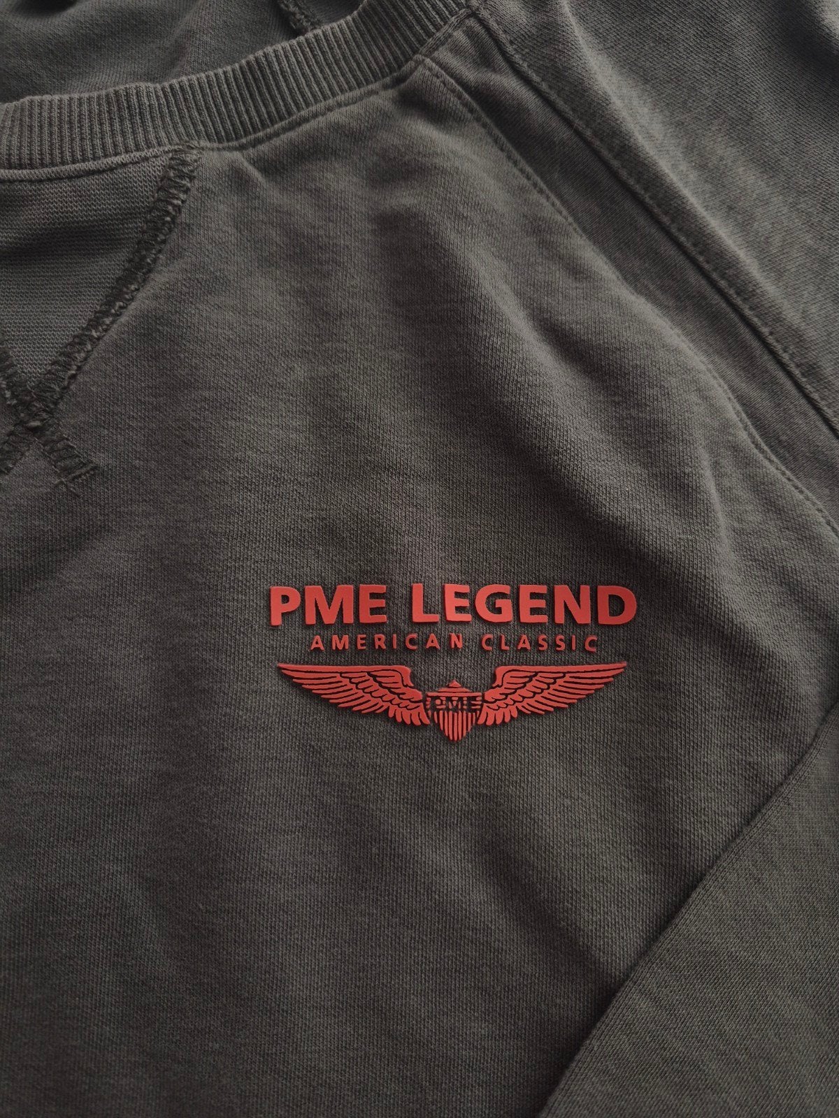 PME Legend sweater maat M, donkergrijs met rood logo, Kleding | Heren, Truien en Vesten, Ophalen of Verzenden, Gedragen, Grijs