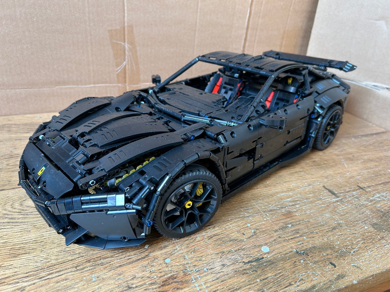 Supercar Black Ferrari F12 niet Lego 1-10, Ophalen of Verzenden, Zo goed als nieuw, 1:9 t/m 1:12, Auto