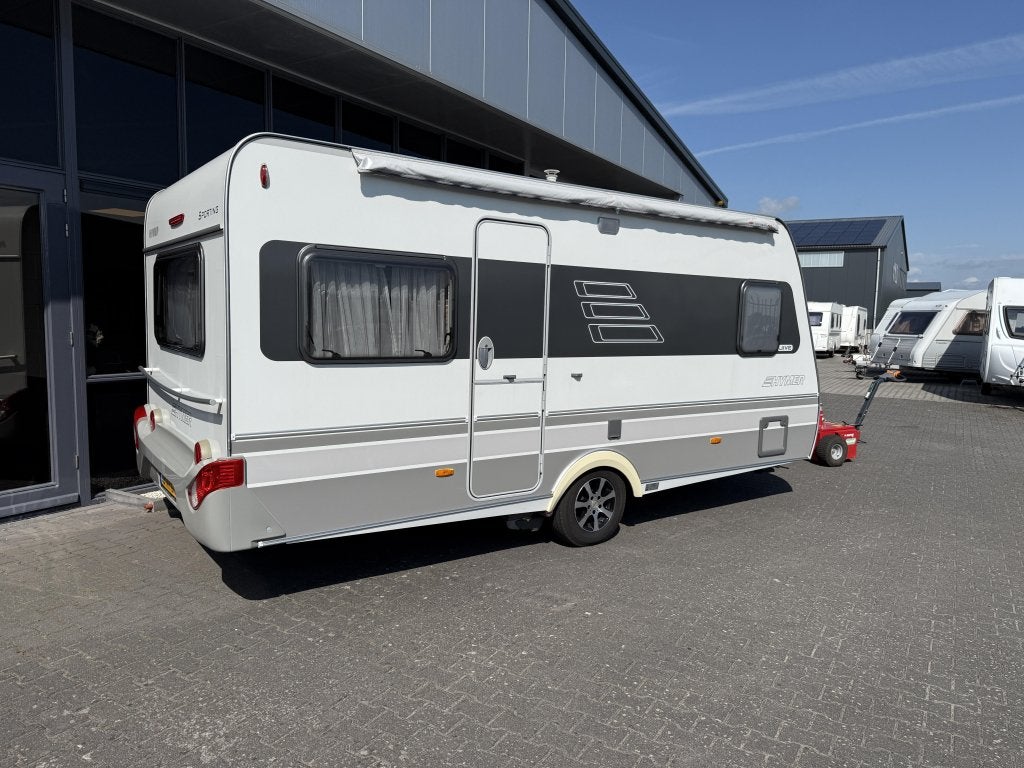 Eriba Sporting Jive 465 XL Fransbed + Rondzit Luifel + Mover, Bedrijf, Treinzit, Schokbreker, 4 tot 5 meter