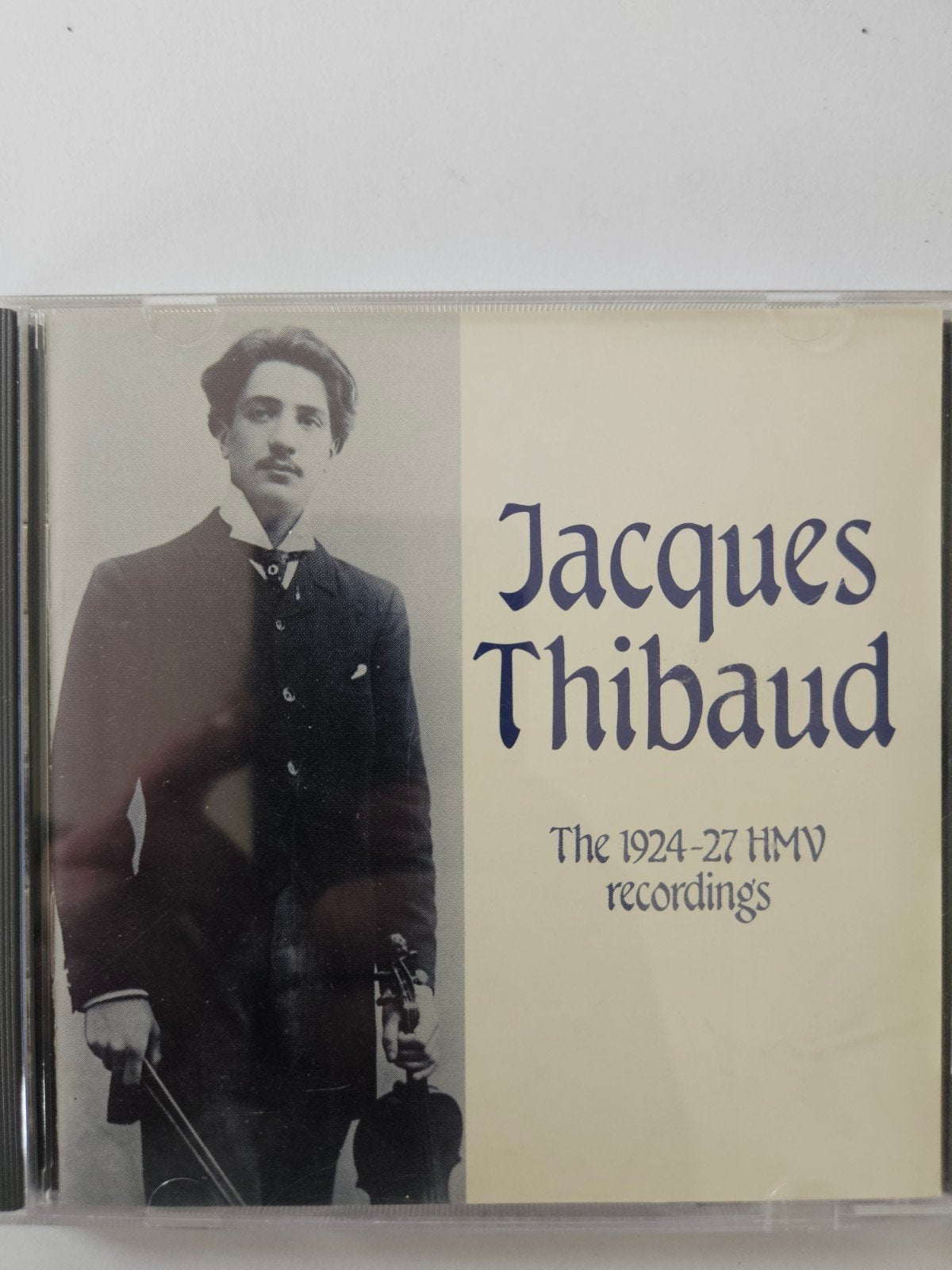 Jacques Thibaud - The 1924-27 HMV recordings CD, Ophalen of Verzenden, Modernisme tot heden, Gebruikt, Kamermuziek