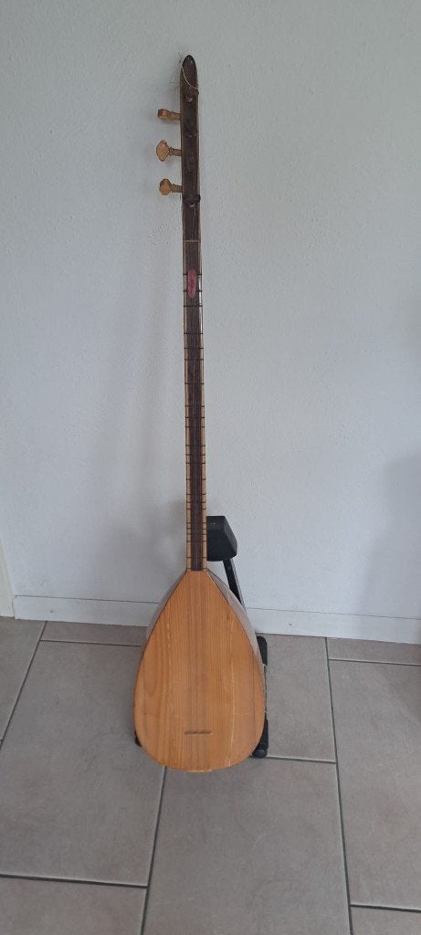 Turkse saz (langhals) Uzun Sap Baglama + draagtas, Muziek en Instrumenten, Ophalen of Verzenden, Zo goed als nieuw, Overige typen