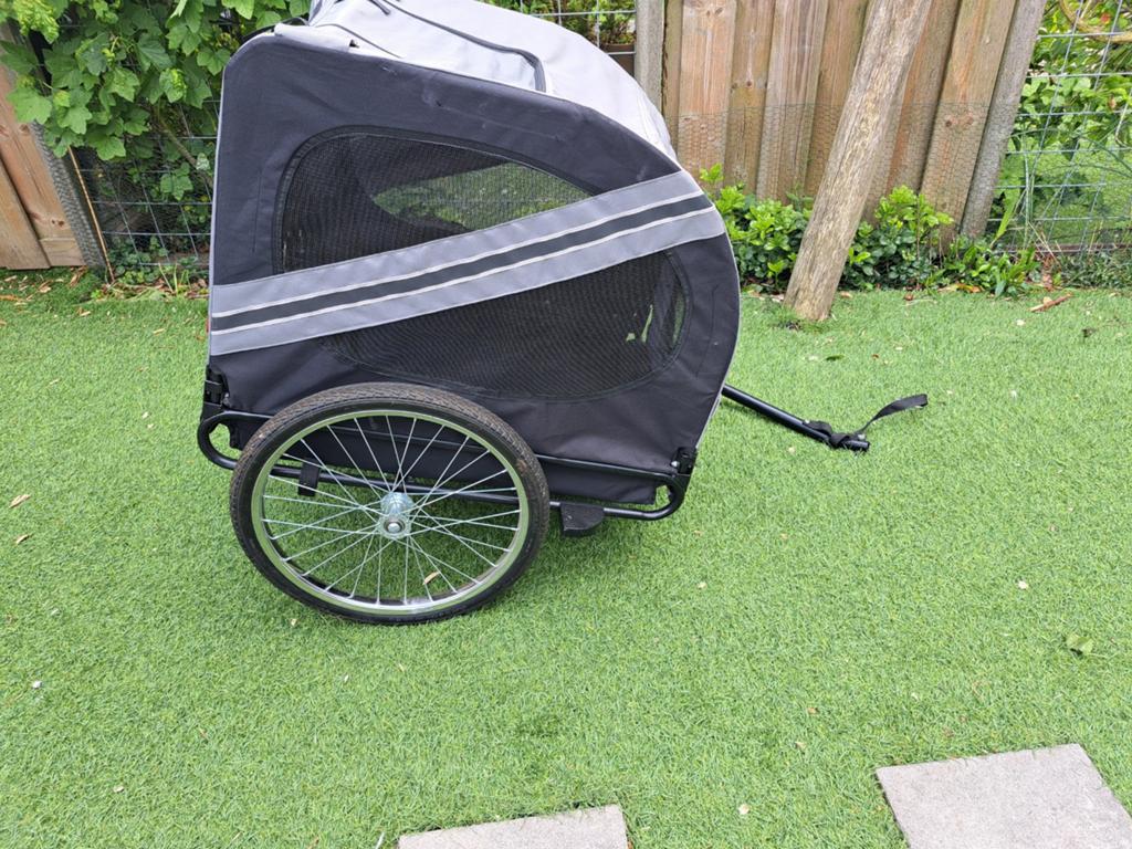 Honden fiets kar, Ophalen
