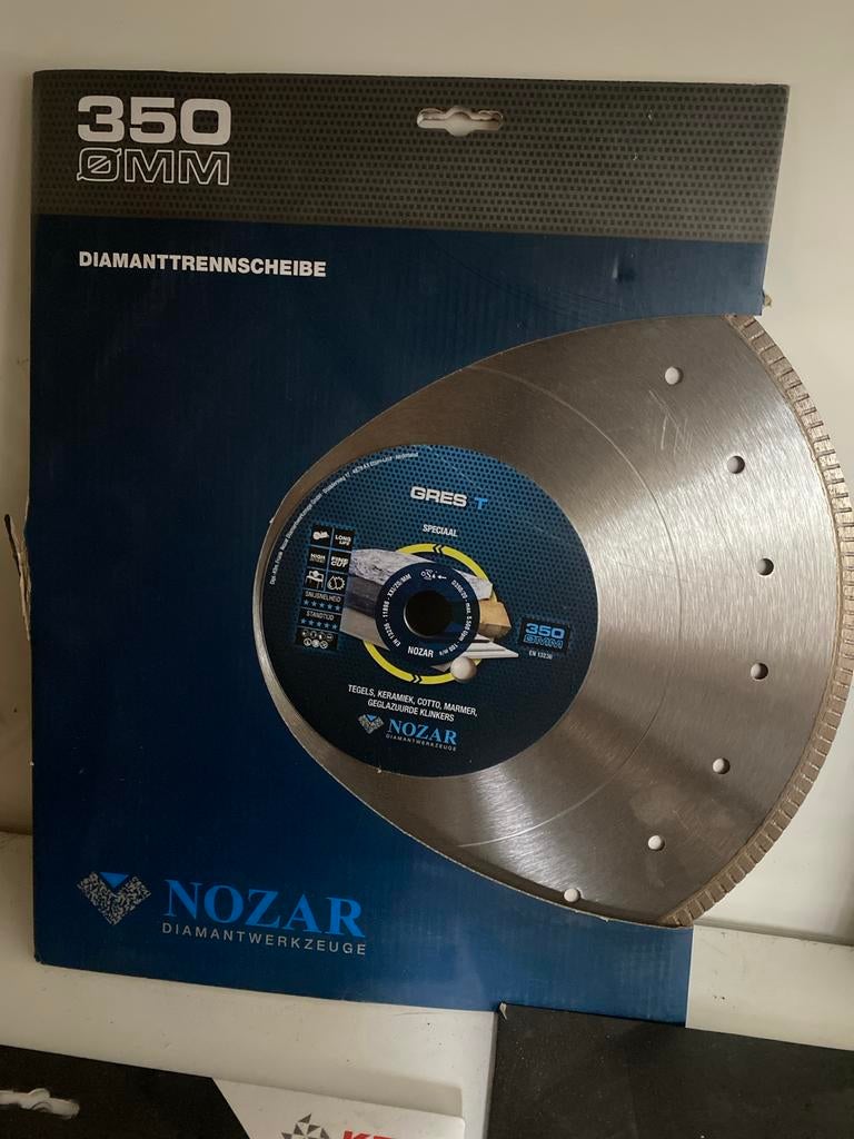 Nozar diamanttrennscheibe 350mm, Tuin en Terras, Onbekend, Nieuw, Ophalen of Verzenden, Onbekend