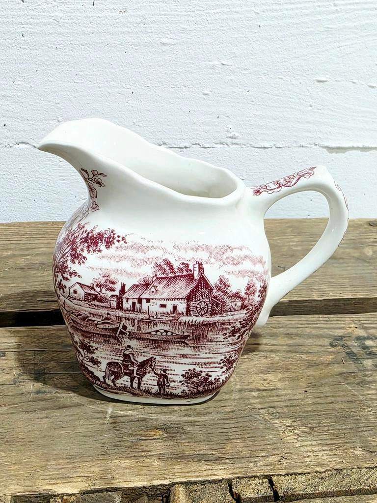 9635 : Vintage Grindley Homeland Porcelain Milk Jug, Ophalen of Verzenden
