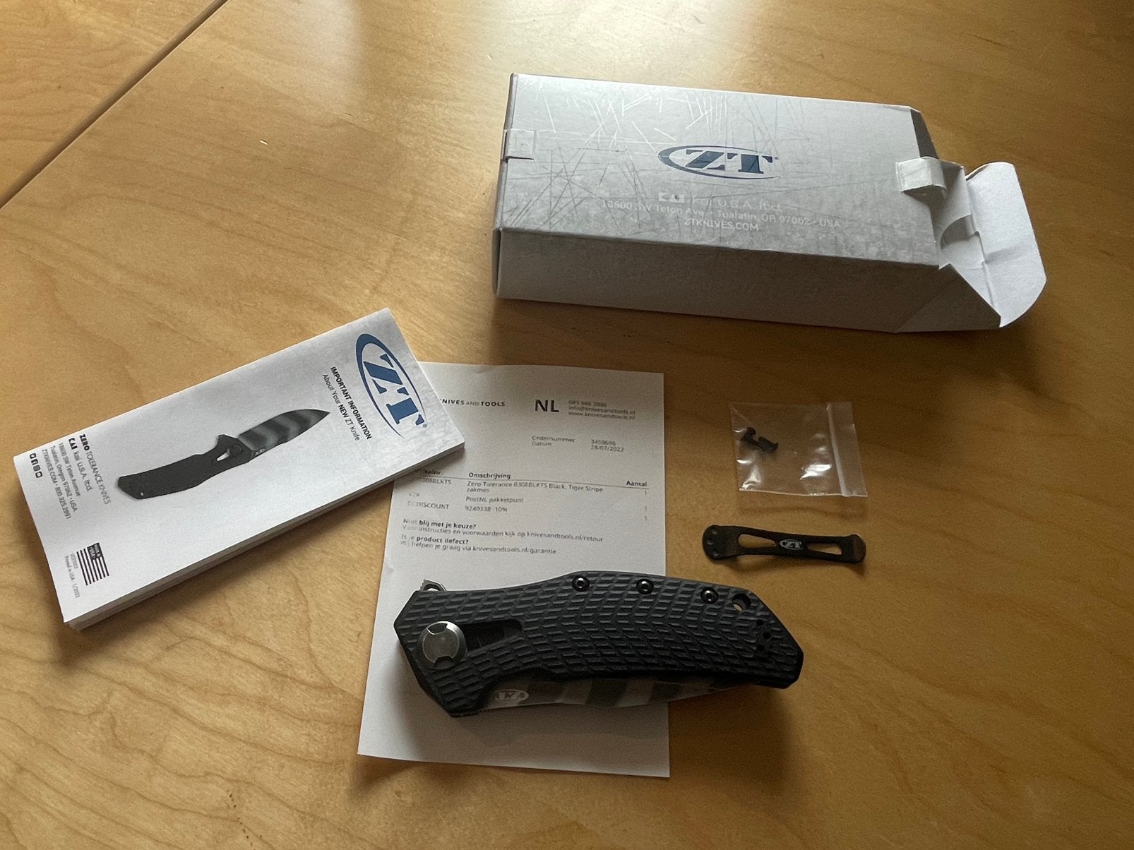 Zero Tolerance 0308BLK/20cv TS zakmes, Ophalen of Verzenden, Gebruikt