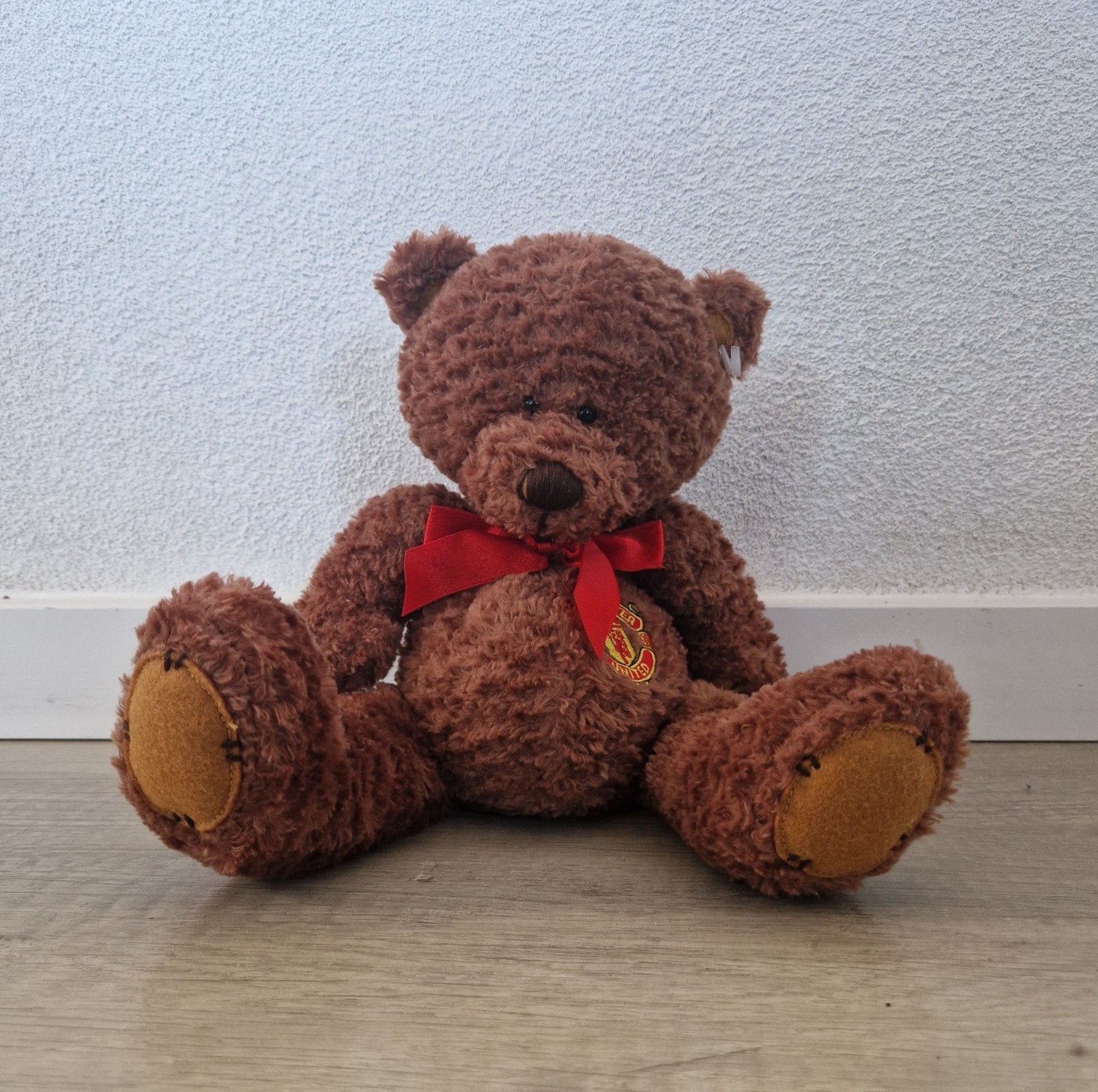 knuffel beer teddybeer manchester united voetbal bruin, Ophalen of Verzenden, Zo goed als nieuw, Overige binnenlandse clubs, Shirt