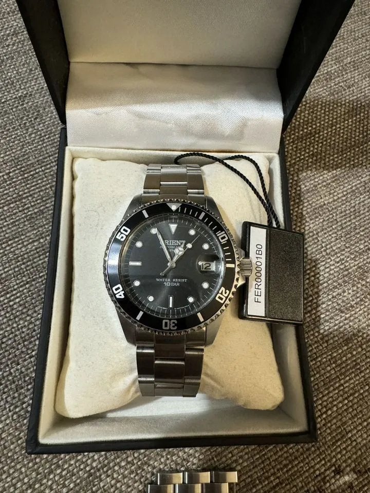 Herenhorloge Orient FER00001BO Submariner, Ophalen of Verzenden, Staal, Overige merken
