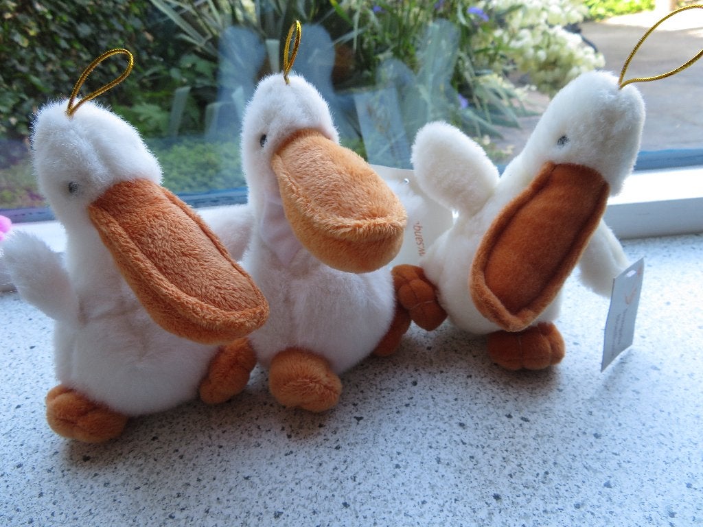 Pelikaan pelikaantje van Sanquin Gift-House meet ca 16 cm, Wasbaar, Ophalen of Verzenden, Zo goed als nieuw, Eend