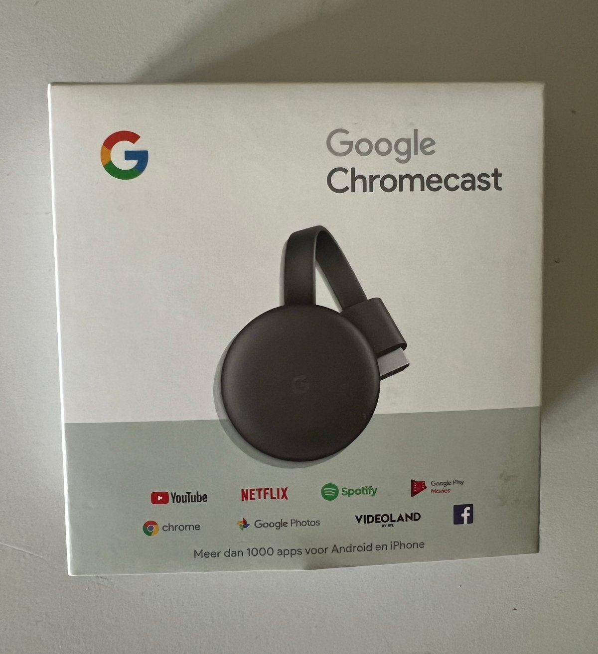 Chromecast Generatie 3 - Compleet in doos, Ophalen of Verzenden, Zo goed als nieuw