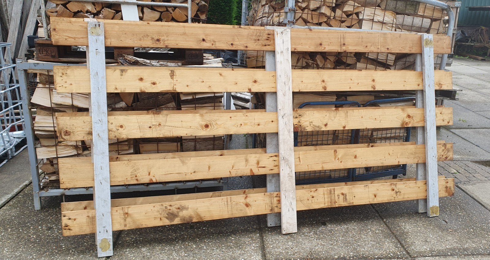 2 landhekken 3 x 1.5 meter, Ophalen, IJzer