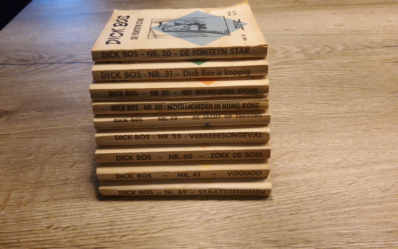 Strip boeken Dick Bos,  in mooie staat, Ophalen, Alfred Mazure, Zo goed als nieuw, Meerdere stripboeken