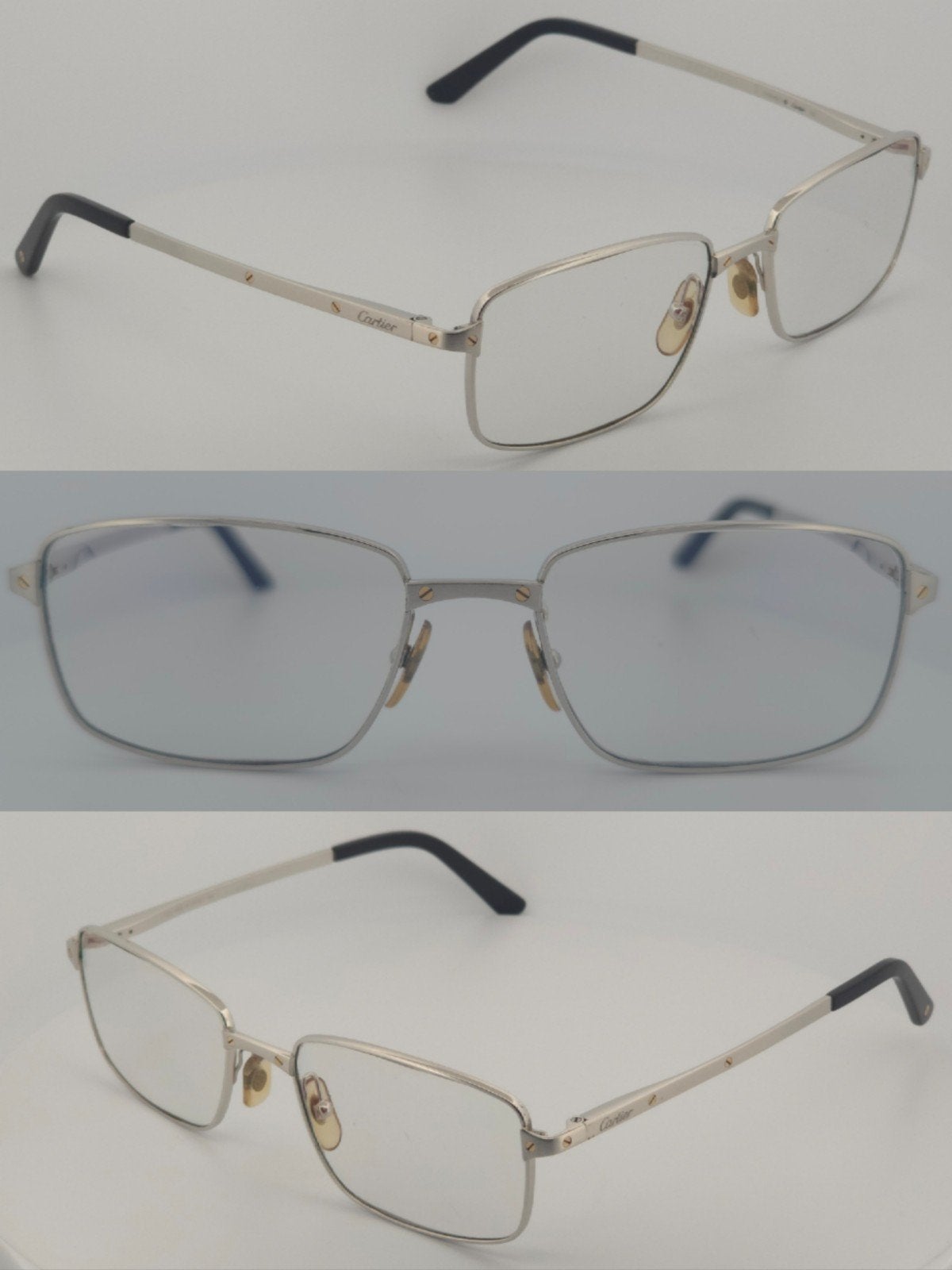 Cartier Santos classic bril goud silver luxury zonnebril, Ophalen of Verzenden, Bril