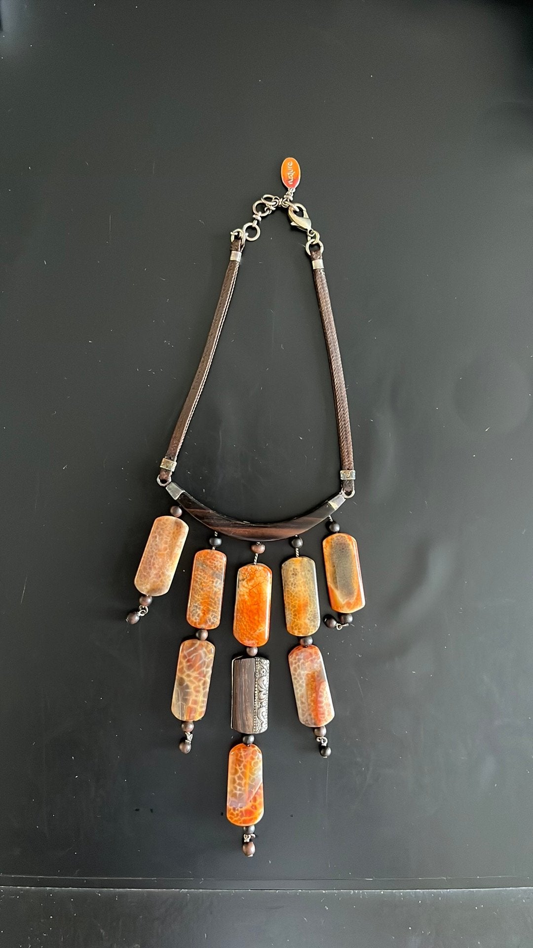 Ketting van Nature Bijoux, Overige materialen, Verstelbaar, Oranje, Ophalen of Verzenden