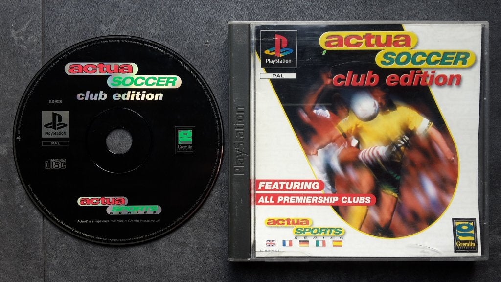 PS1 - Actua Soccer Club Edition - Voetbal Spel, 1 speler, Ophalen of Verzenden, Zo goed als nieuw, Vanaf 3 jaar