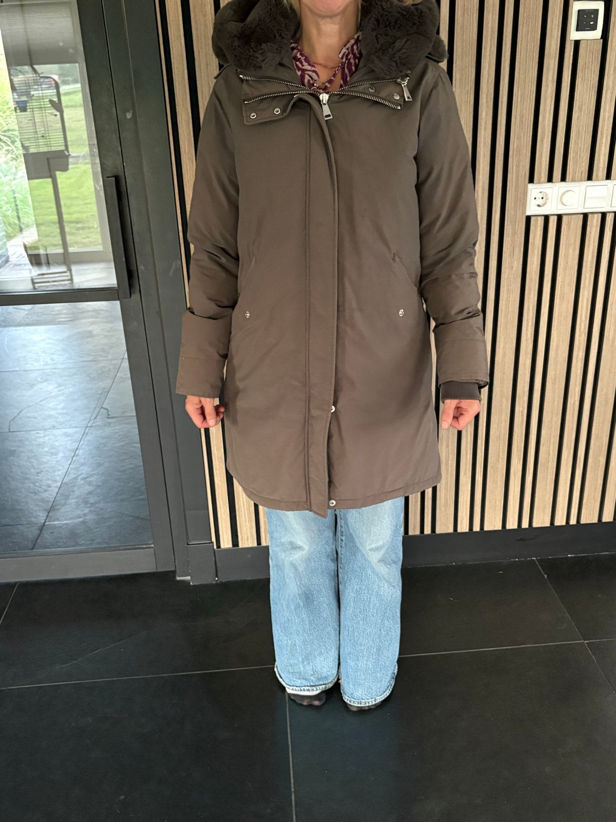 Airforce dames winterjas - Warm en stijlvol, Ophalen of Verzenden, Gedragen, Maat 42/44 (L), Zwart