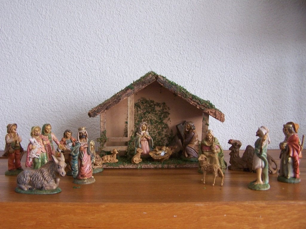 Mini Kerststal, Diversen, Ophalen of Verzenden, Zo goed als nieuw