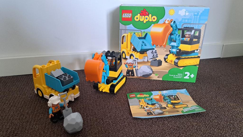 Lego Duplo truck en graafmachine (10931), Ophalen, Compleet, Overige thema's, Zo goed als nieuw