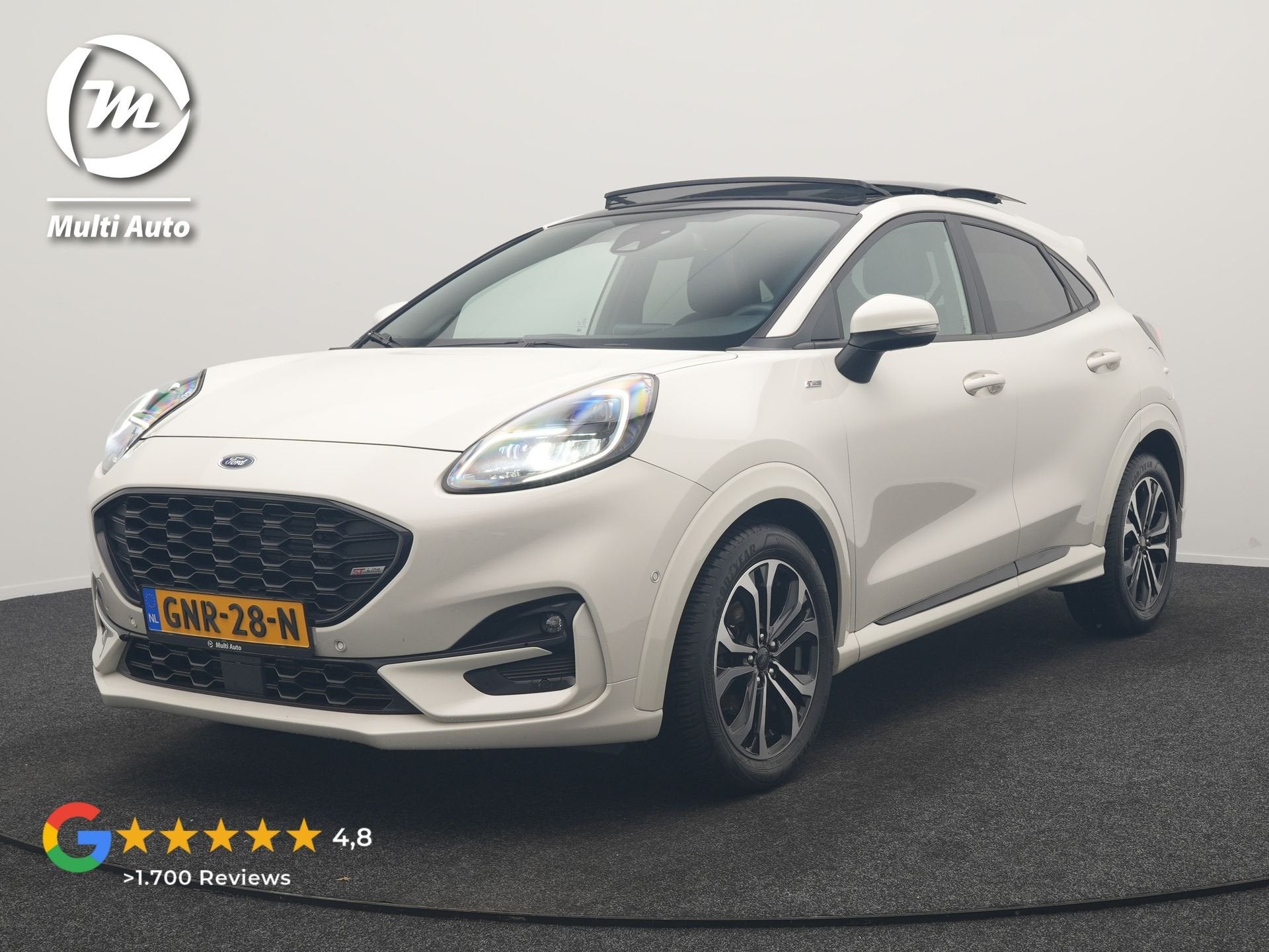 Ford Puma 1.0 EcoBoost Hybrid ST-Line X 155pk Dealer O.H | P, Auto's, Voorwielaandrijving, Dealer onderhouden, Sportstoelen, Leder en Stof