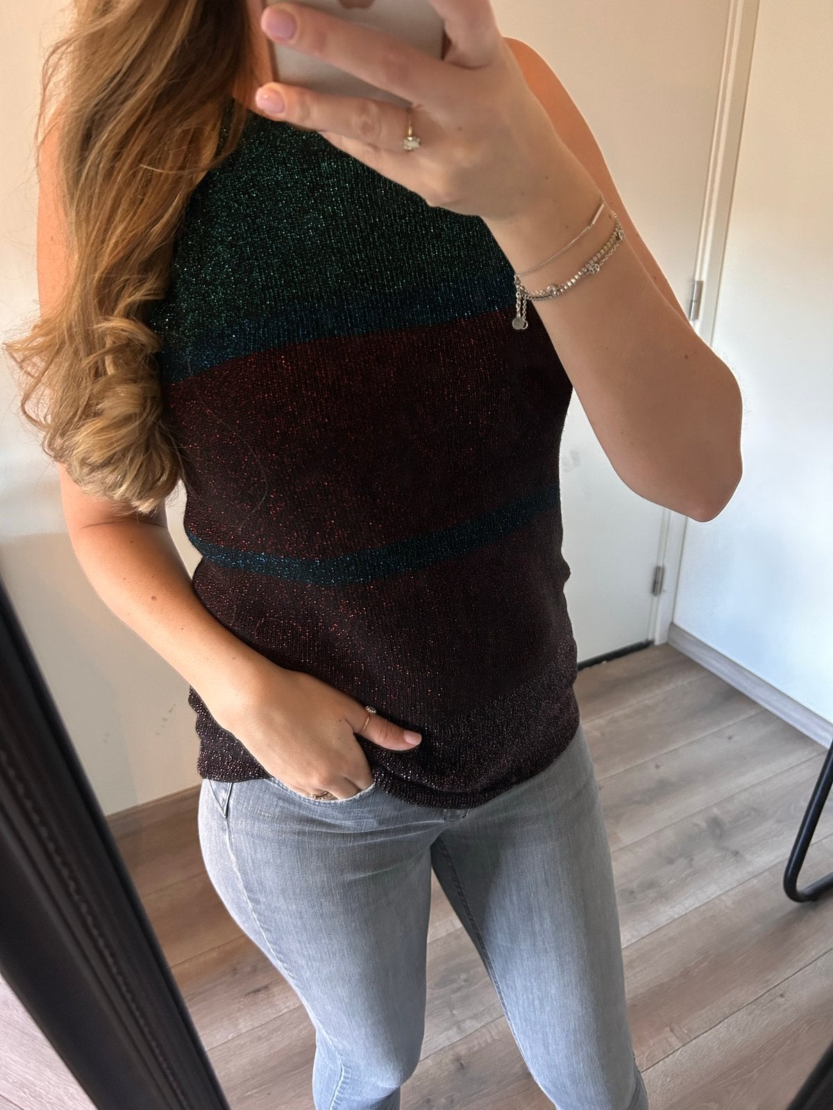 Ivy Beau glitter top maat 40, Kleding | Dames, Maat 38/40 (M), Meerkleurig, Nieuw, Ophalen of Verzenden