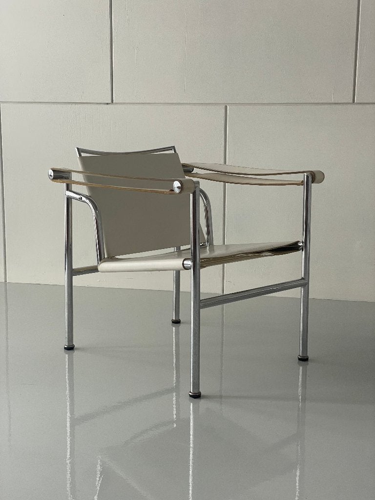 Vintage LC1-stijl fauteuil naar Le Corbusier, 1970s, Ophalen, Gebruikt, R., Vintage
