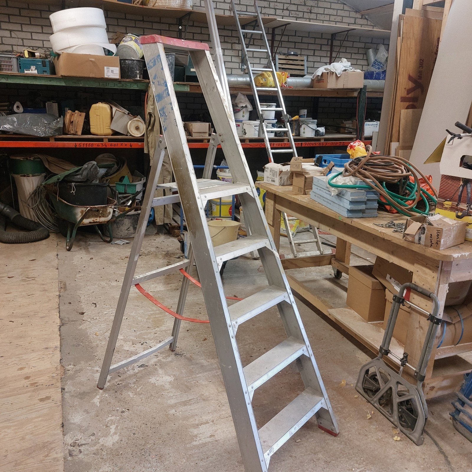 Aluminium trap, Doe-het-zelf en Verbouw, Ladders en Trappen, Ophalen, Minder dan 2 meter