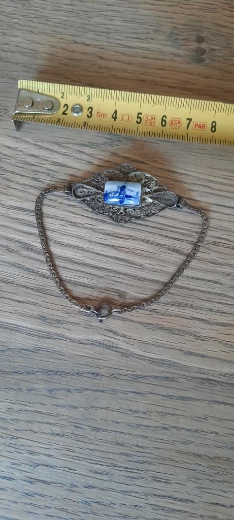 Zilveren filigrain armband, Ophalen of Verzenden, Zilver, Armband