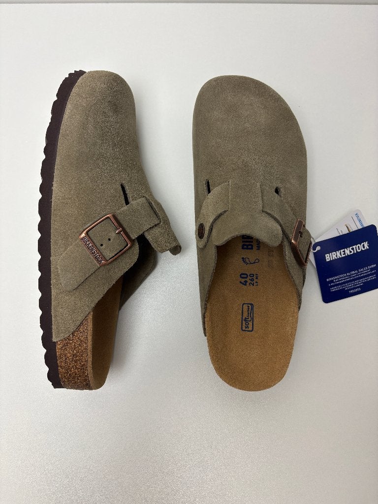 Birkenstock Boston Taupe EU 40, Verzenden, Beige, Nieuw, Sandalen of Muiltjes