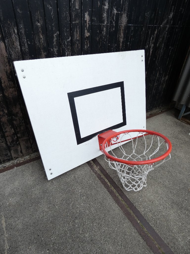 Basketbal bord met ring, Ophalen, Gebruikt, Ring, Bord of Paal
