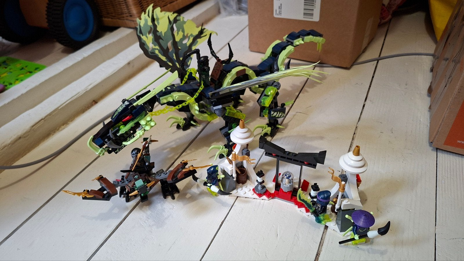 LEGO Ninjago Aanval van de Morro Draak (70736), Gebruikt, Lego, Ophalen of Verzenden, Inclusief instructies