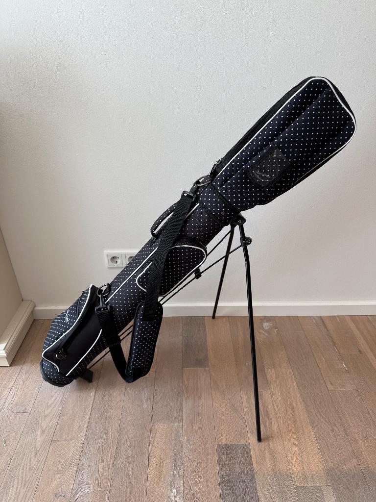Golftas - Pencilbag - Merk: Silverline - Zwart / Polkadot, Ophalen of Verzenden, Zo goed als nieuw, Tas, Overige merken