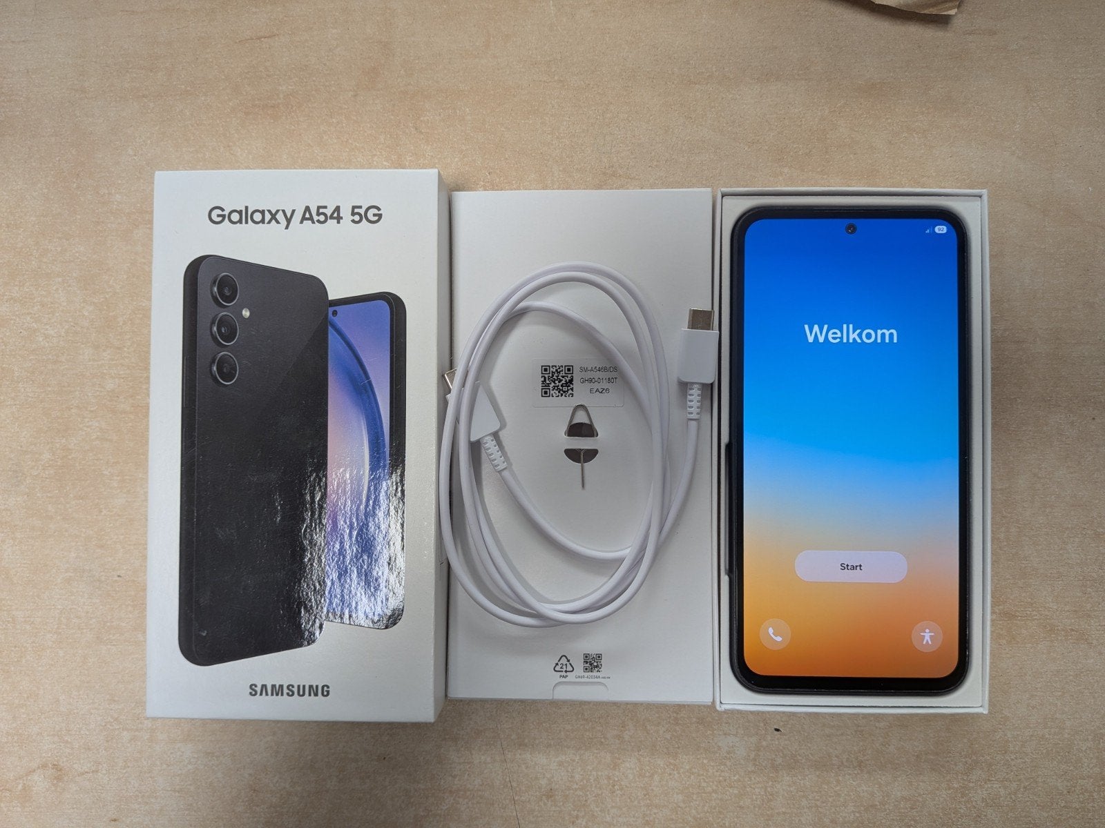 Samsung Galaxy A54 128 GB, Gebruikt, Zwart, Ophalen of Verzenden, Galaxy A
