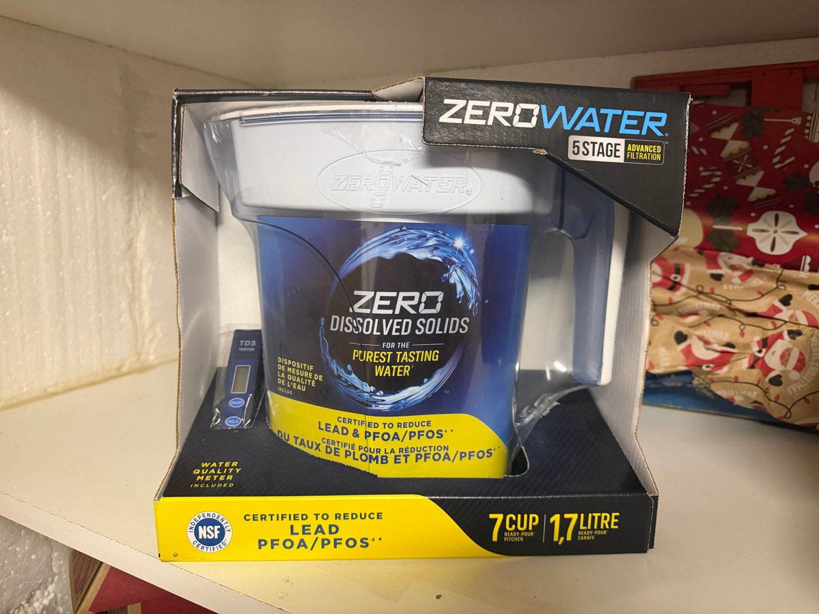 ZeroWater 5-traps waterfilterkan 1,7 liter (7 cup), Ophalen of Verzenden, Nieuw