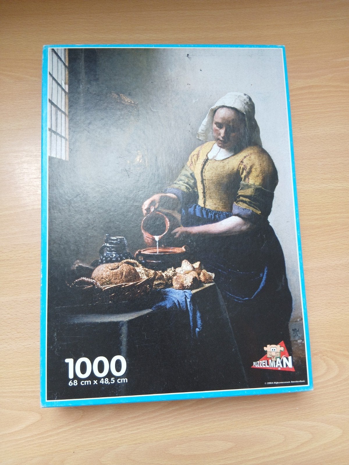 Puzzel 1000 stukjes de keuken vrouw Johannes Vermeer Puzzelm, Ophalen, 500 t/m 1500 stukjes, Zo goed als nieuw, Legpuzzel