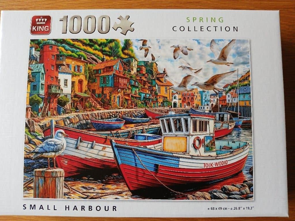 Te koop legpuzzel Spring collection: small Harbour,, Ophalen, 500 t/m 1500 stukjes, Zo goed als nieuw, Legpuzzel