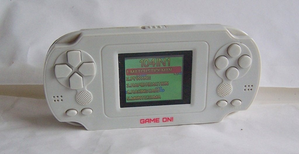 Vintage Draagbare Game Console - Wit - GAME ON!, Ophalen of Verzenden, Overige merken, Zo goed als nieuw