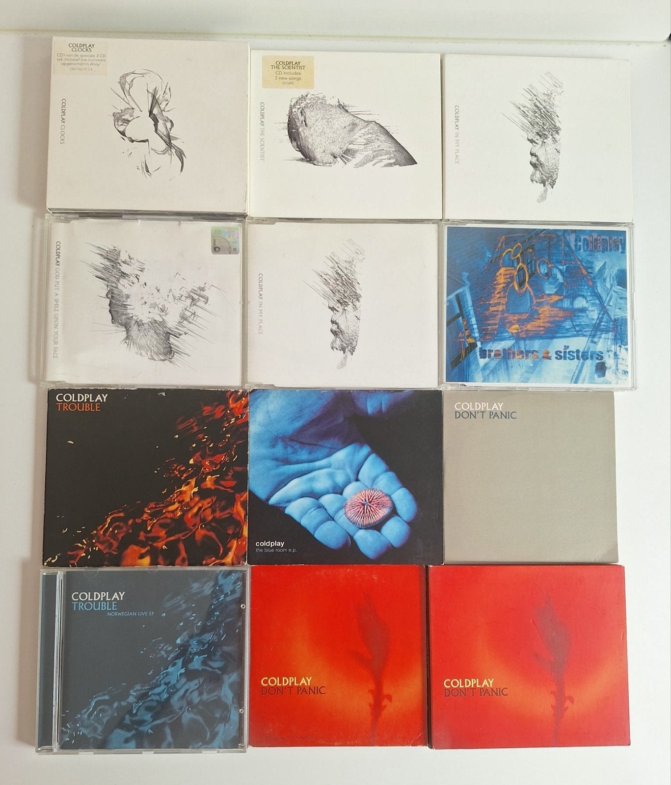 Coldplay 19x cds incl zeldzame items, Cd's en Dvd's, Cd's | Pop, Zo goed als nieuw, Verzenden