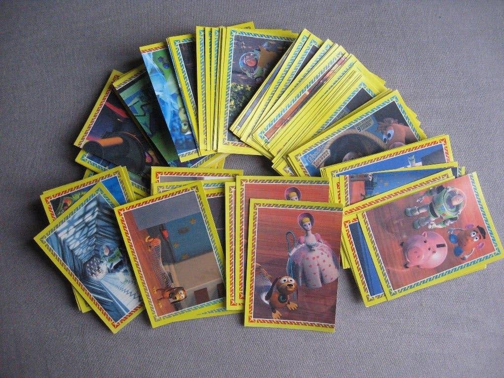 voor Panini album: stapeltje verzamelplaatjes Toy Story 2, Ophalen of Verzenden, Zo goed als nieuw, Film, Overige typen
