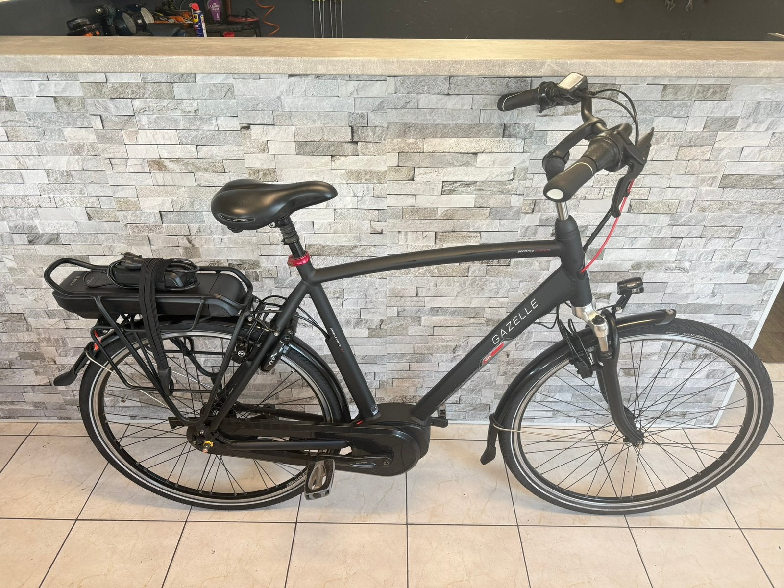 E-Bike Gazelle Vento H61cm. Bosch Activr Line Middenmotor., Fietsen en Brommers, Fietsen | Heren | Herenfietsen, Ophalen, Gebruikt