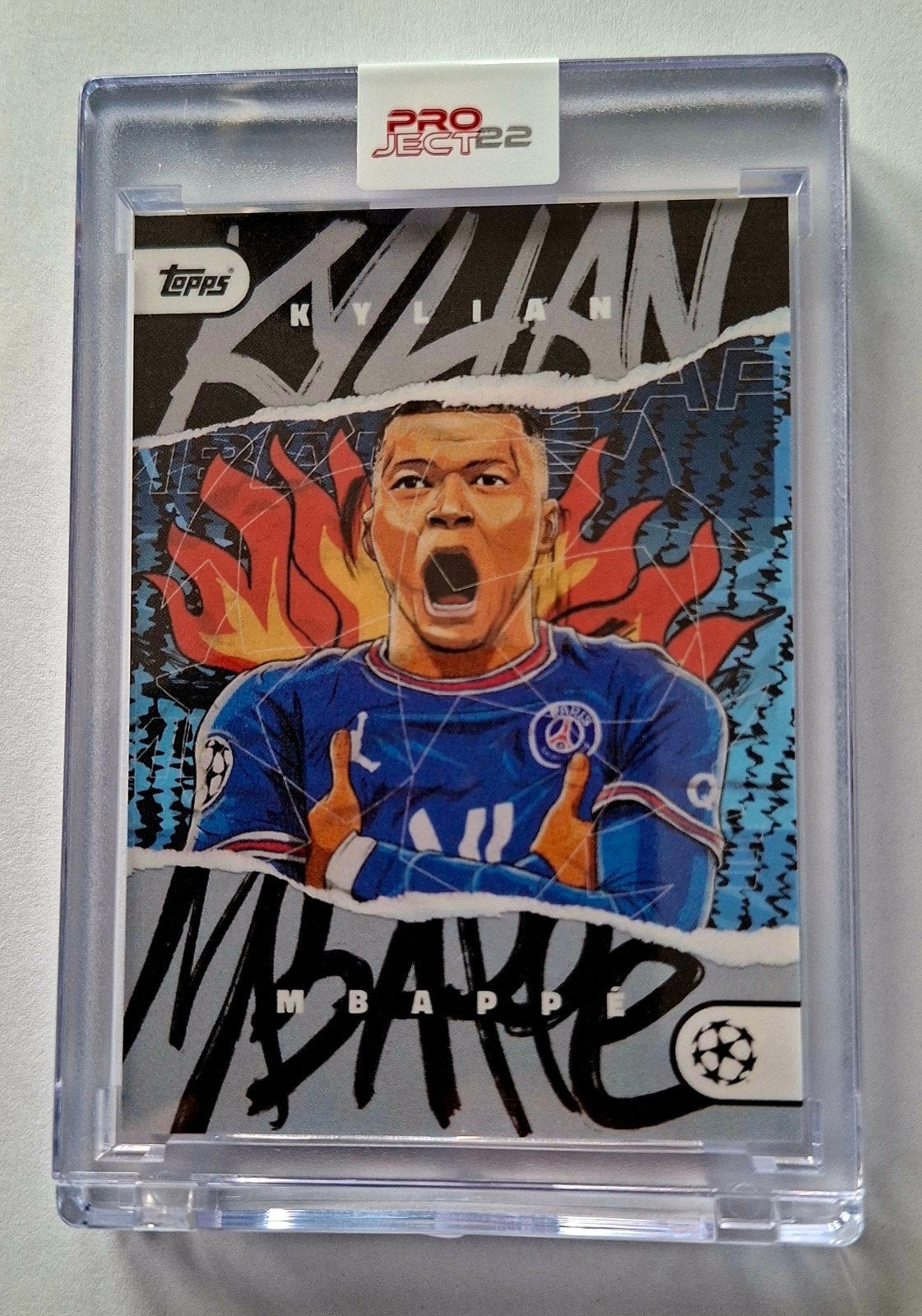 Topps Project 22 Kylian Mbappé PSG Champions League kaart, Ophalen of Verzenden, Nieuw