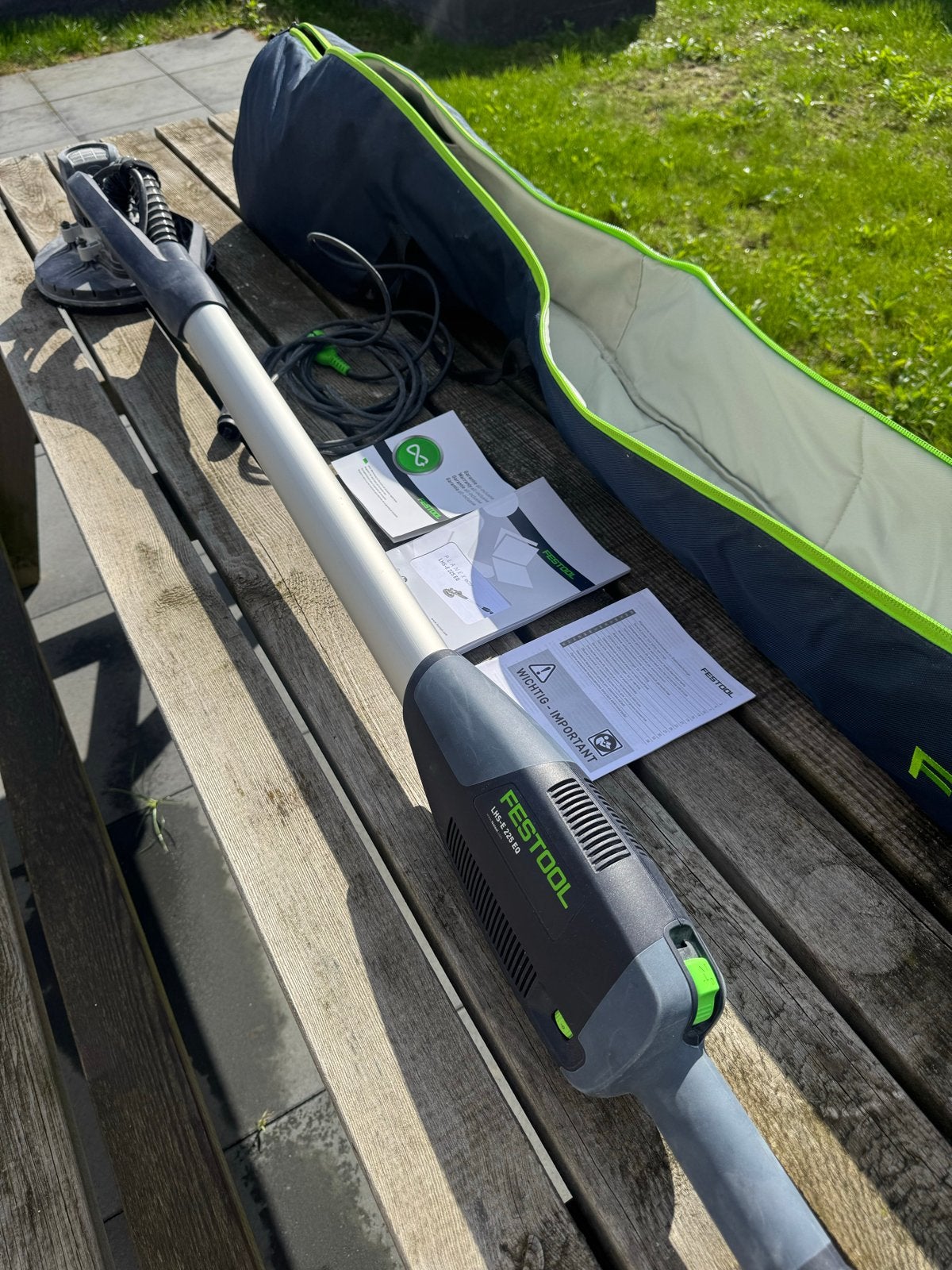 Festool Planex LHS-E 225 EQ Langnek Wandschuurmachine, Ophalen, Zo goed als nieuw, Minder dan 600 watt, Overige typen