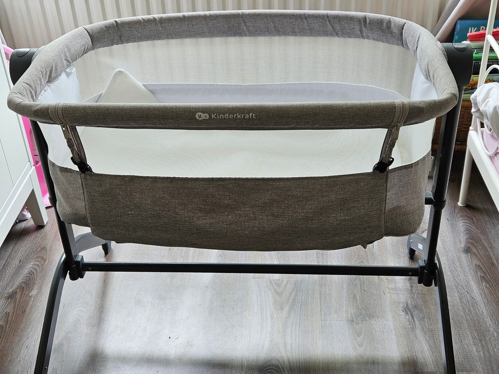 Kinderkraft Co-sleeper - In hoogte verstelbaar met matras, Ophalen, Wieg