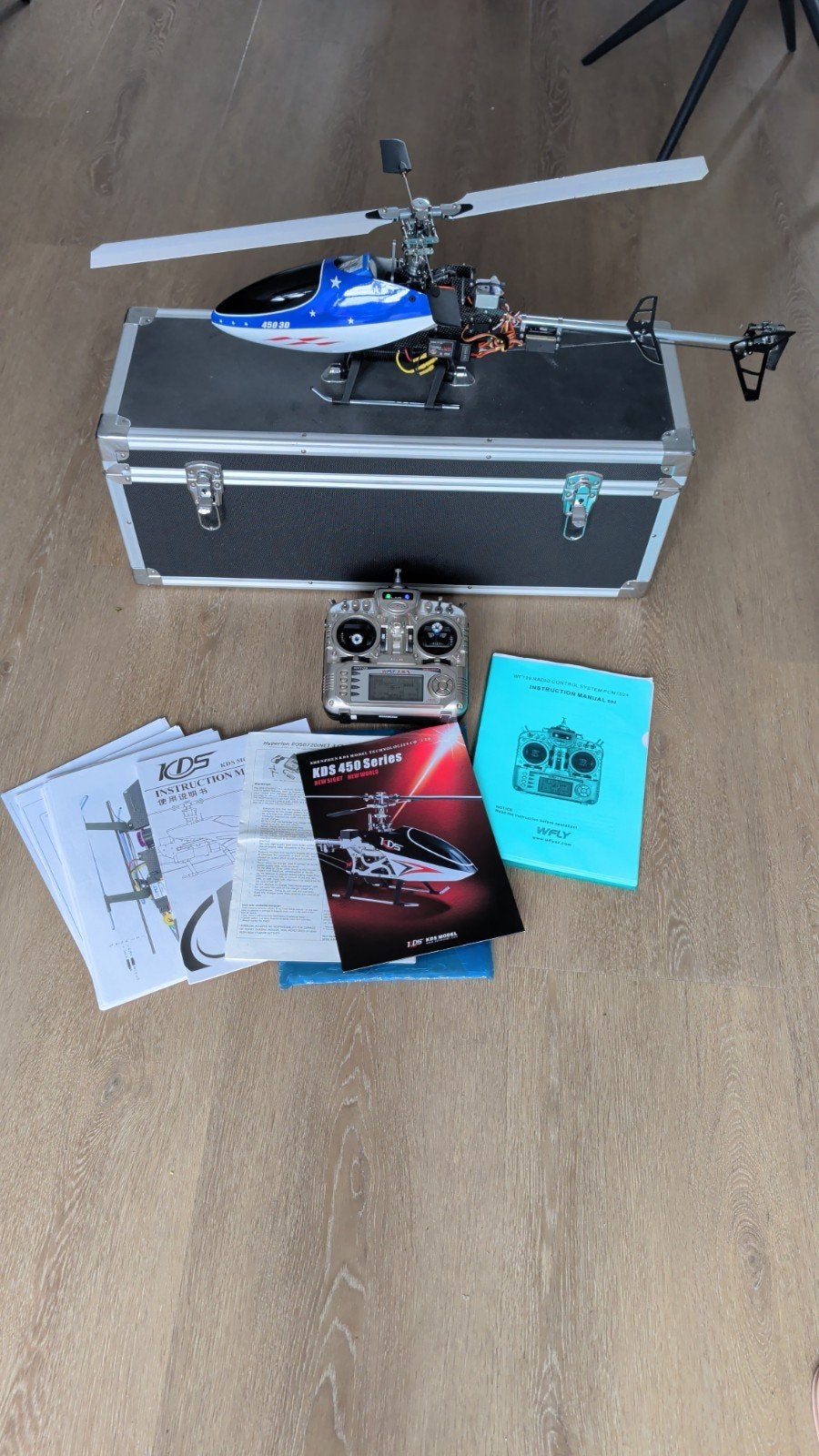 KDS 450 3D RC Helikopter met Koffer en Accessoires, Gebruikt, RTF (Ready to Fly), Helikopter, Ophalen