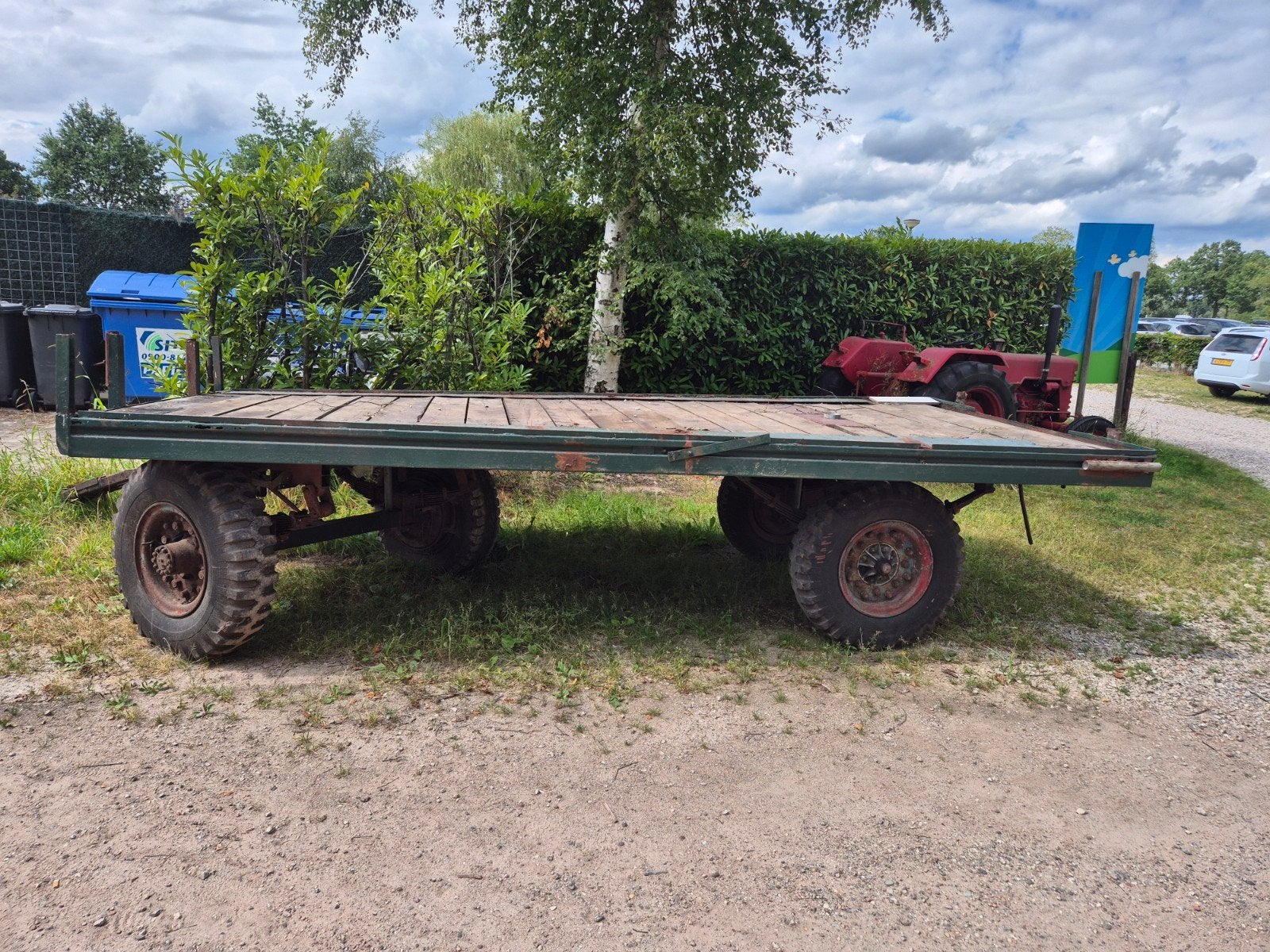 Robuuste platte wagen 2m breed, 4,5m lang), Zakelijke goederen, Ophalen, Glastuinbouw, Transport