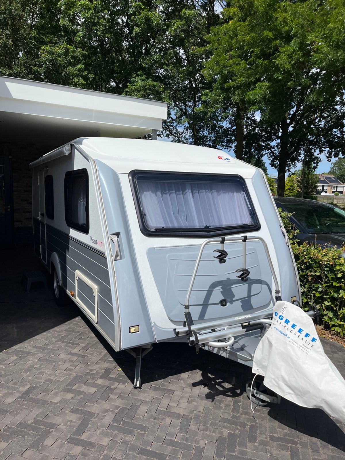 Kip Vision 41 ETD 2014  nieuwe banden, Caravans en Kamperen, Vast bed, Kip, Treinzit, Particulier
