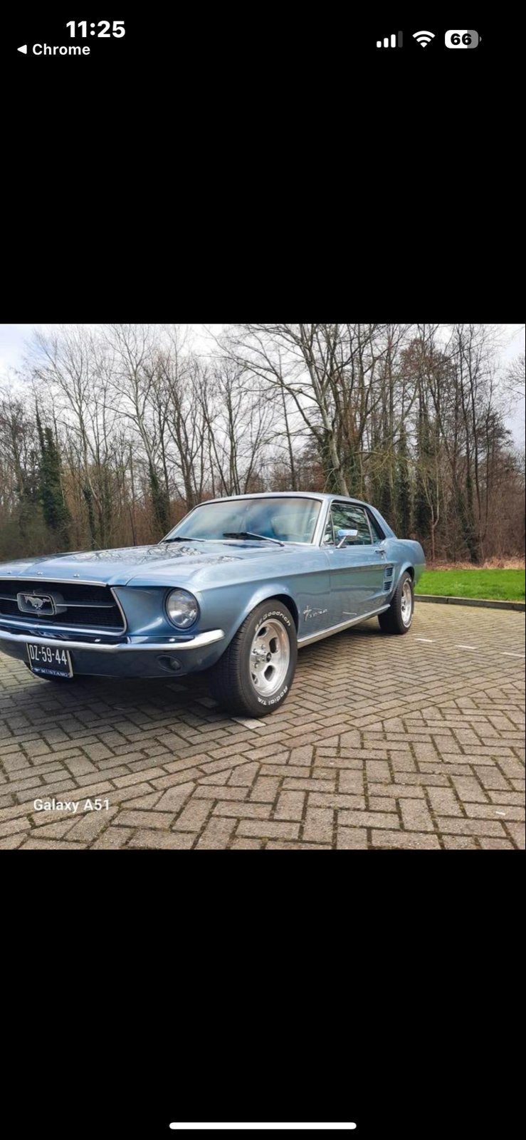 Ford 1967 Blauw, Ophalen