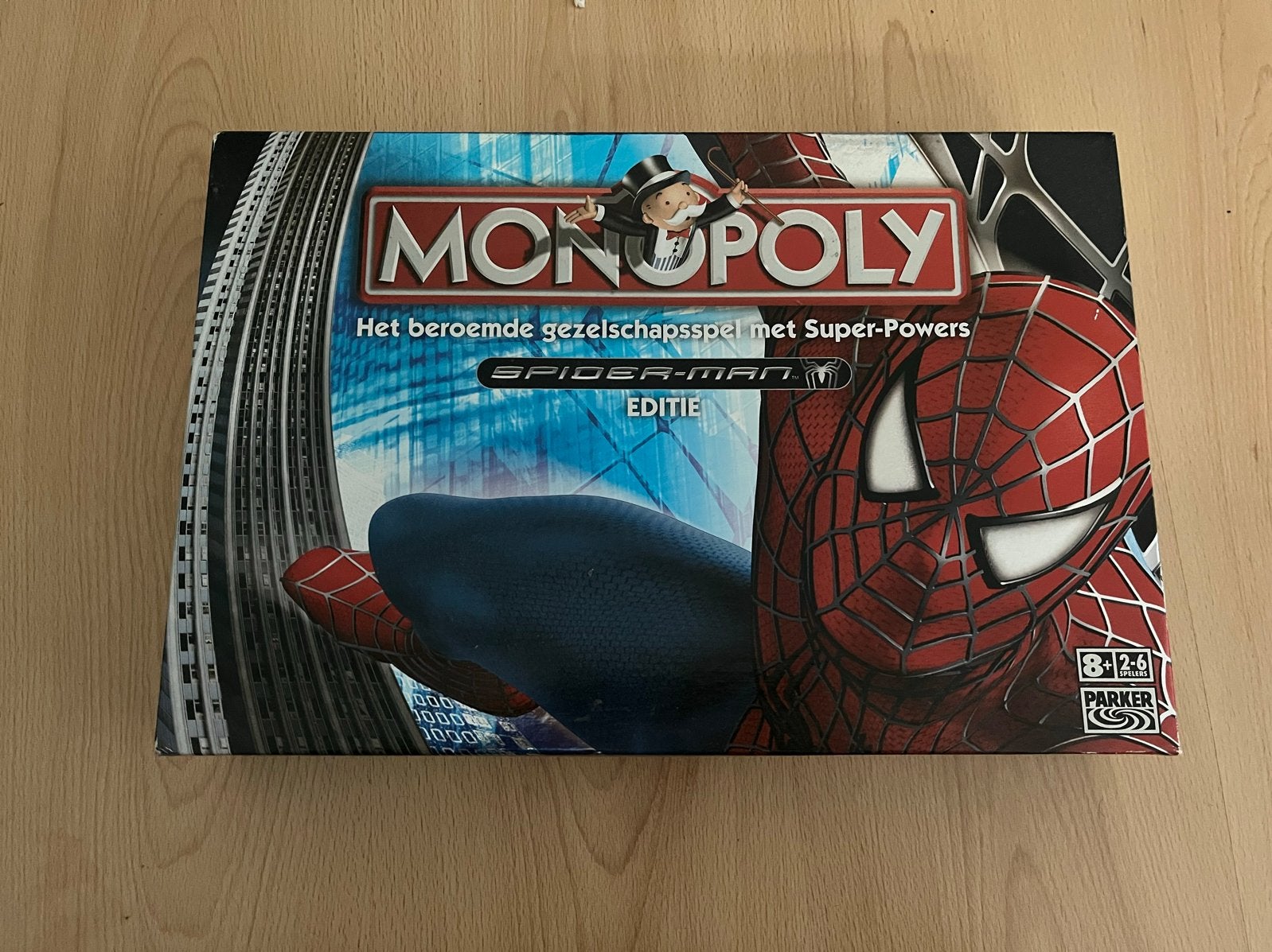 Monopoly Spider-Man Editie - Compleet Gezelschapsspel, Drie of vier spelers, Ophalen, Zo goed als nieuw